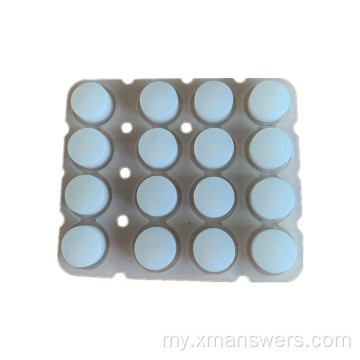 စိတ်ကြိုက် 4x4 Transparent Silicone Rubber Keypad